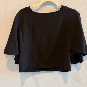 Chic Black Women's Crop Top